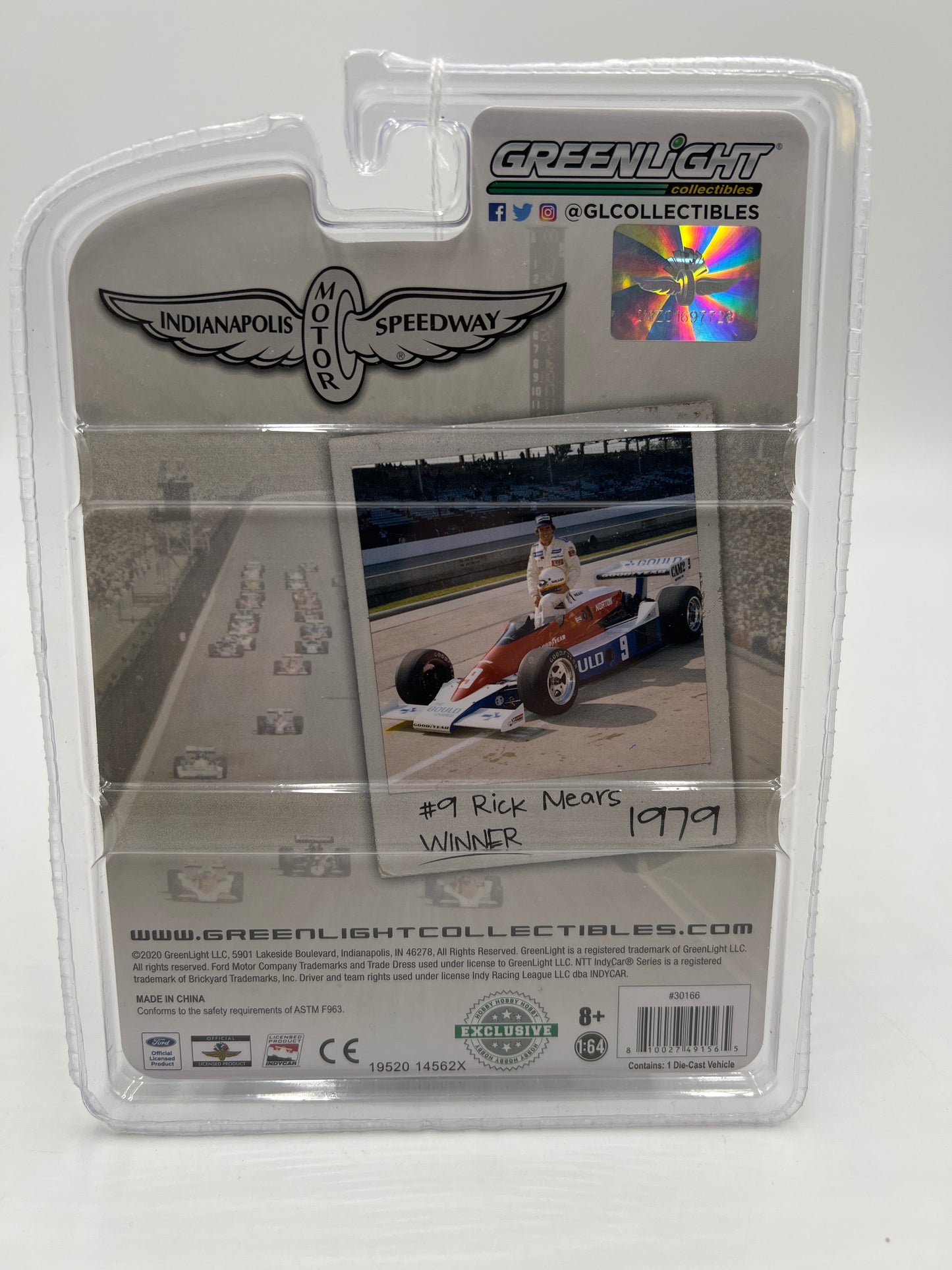 Greenlight Hobby Exclusive Indianapolis Motor Speedway 1979 Ford Mustang Pace Car 181G