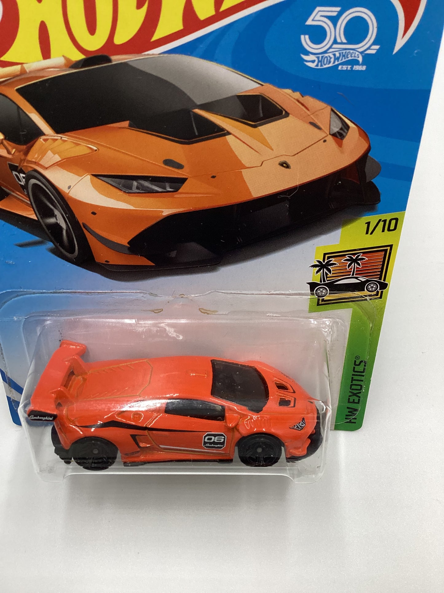 2018 Hot Wheels #268 Lamborghini Huracan LP 620-2 Super Trofeo Orange 101C