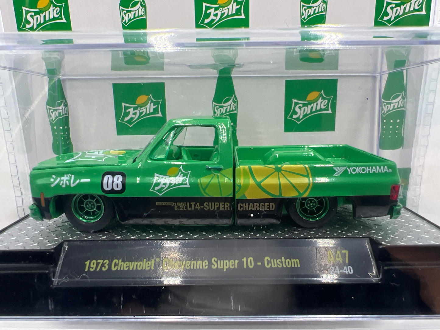 2024 M2 Machines Sprite 1973 Chevrolet Cheyenne Super 10 Custom Green CHASE A47