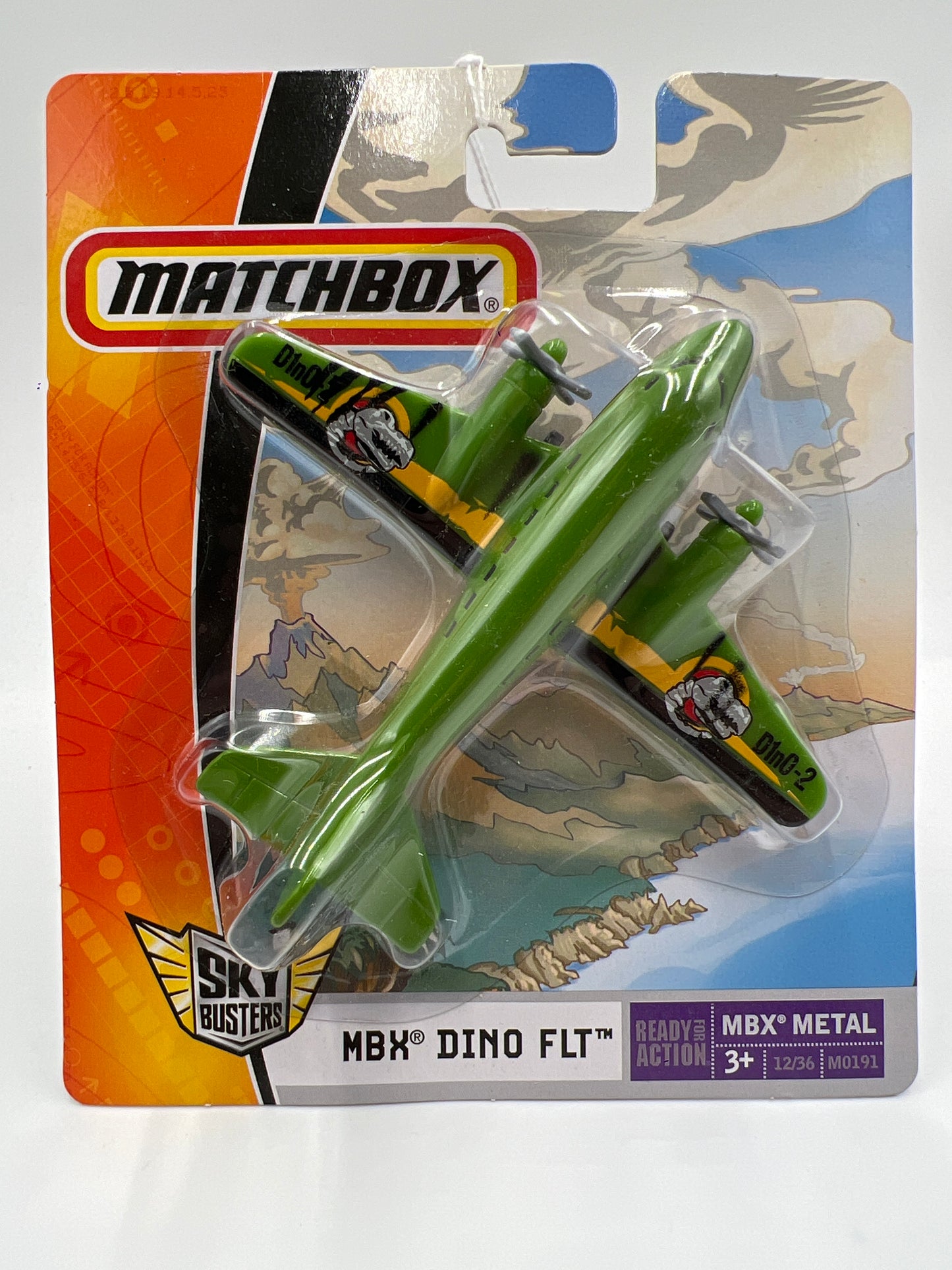 Matchbox Sky Busters MBX Metal #12 Dino FLT Green