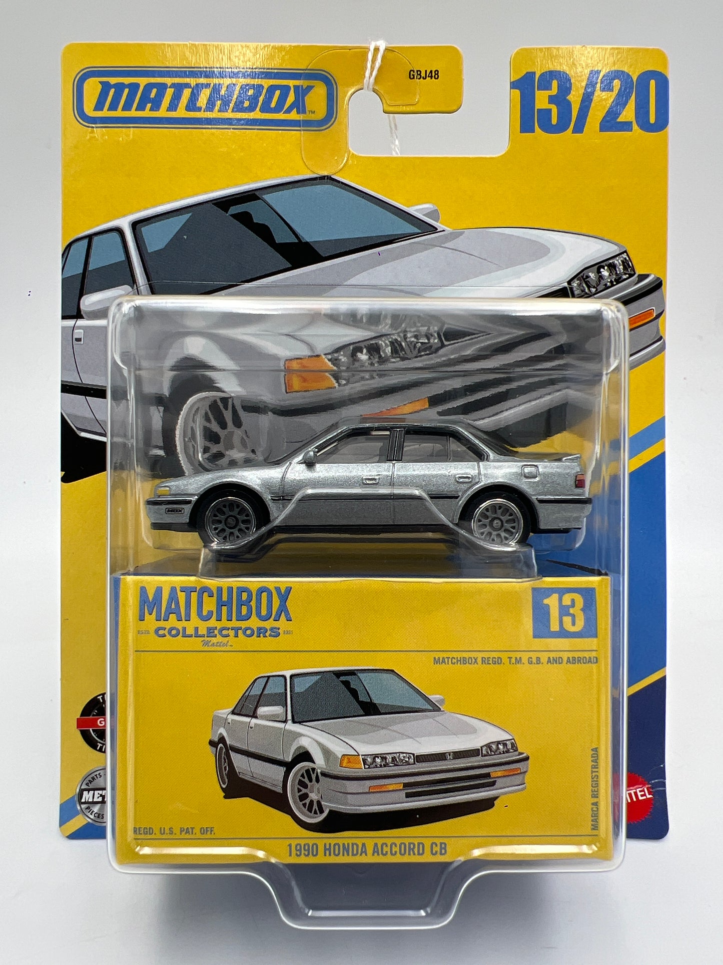 Matchbox Collectors #13 1990 Honda Accord CB Silver HTF