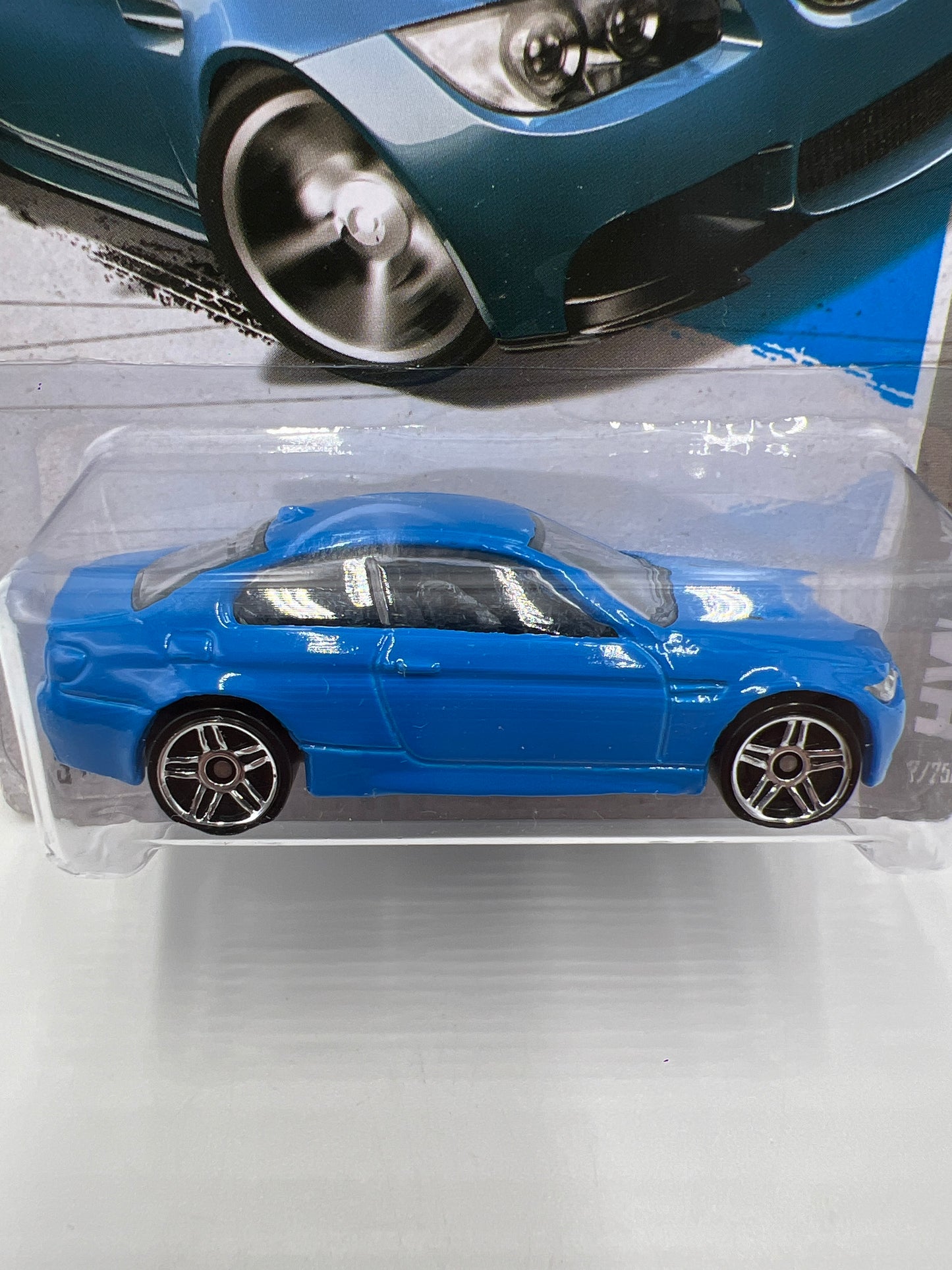 2013 Hot Wheels City #7 BMW M3 Blue SR