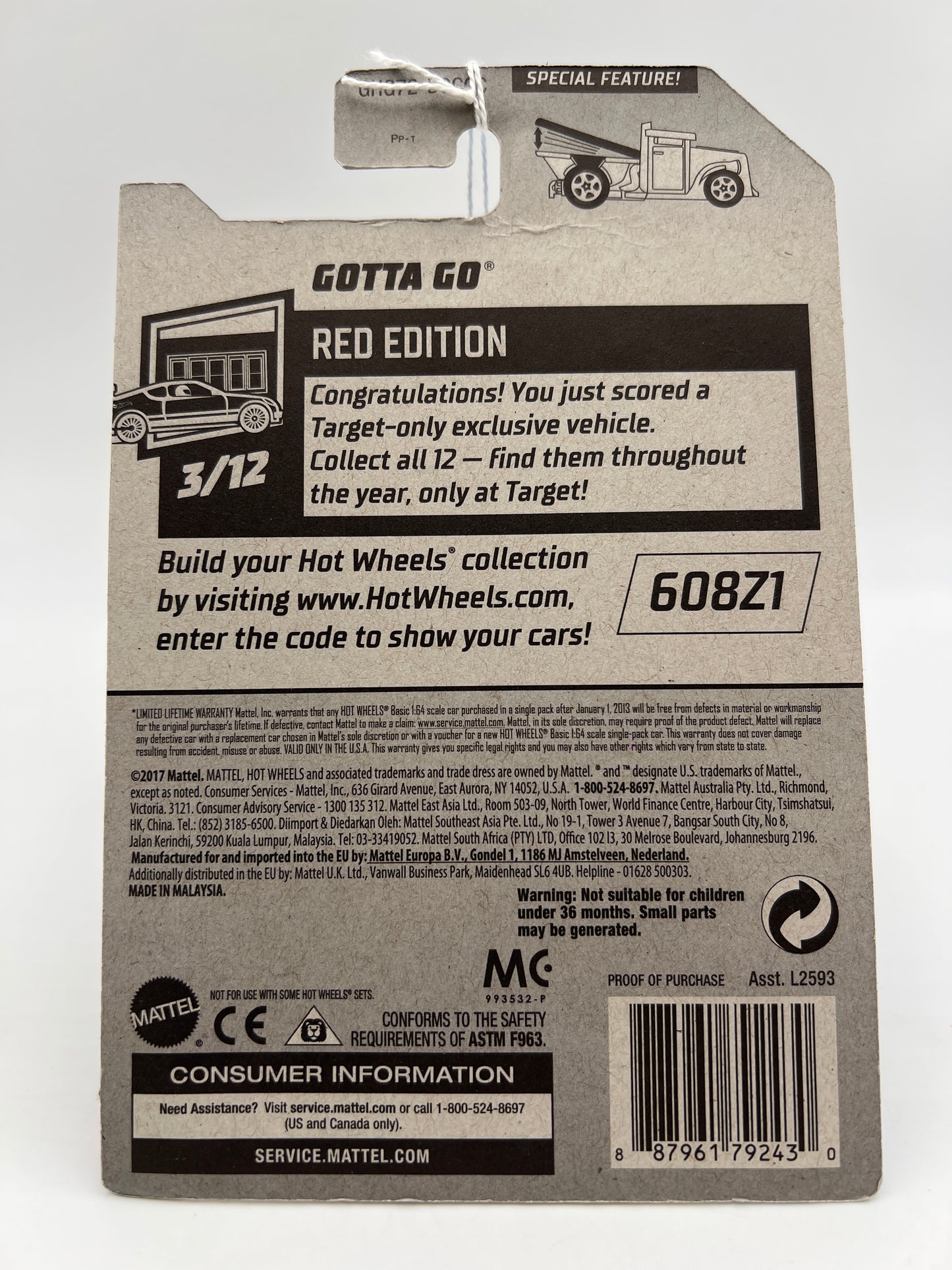 2020 Hot Wheels Target Exclusive Red Edition #5 Gotta Go Red