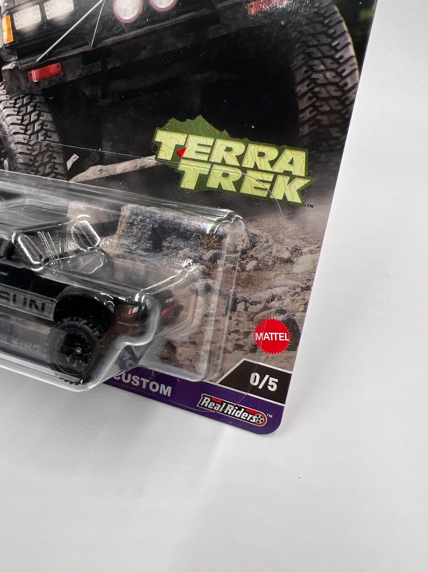 Hot Wheels Premium Car Culture Terra Trek CHASE #0 Datsun King Cab Baja Custom Black W/Protector