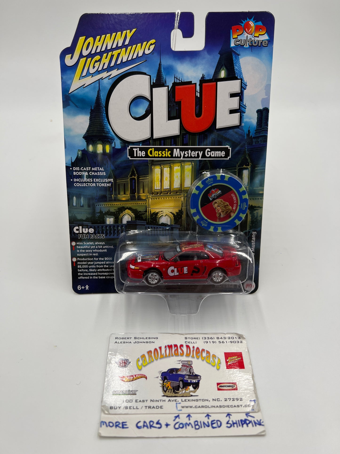 Johnny Lightning Pop Culture Clue Release 1 #3 2000 Ford Mustang Red 230E