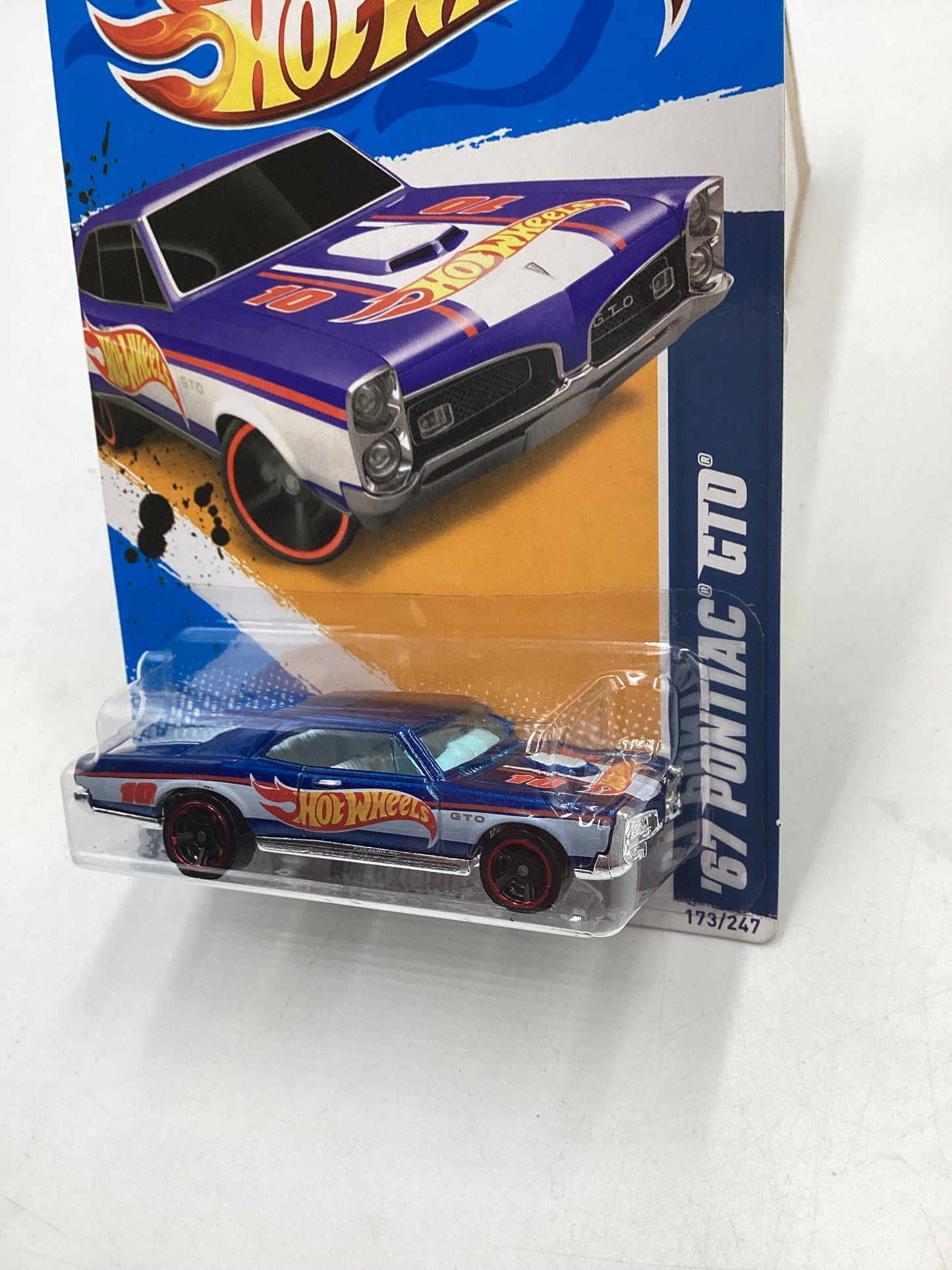 2012 HW Racing #173 67 Pontiac GTO Blue 47C