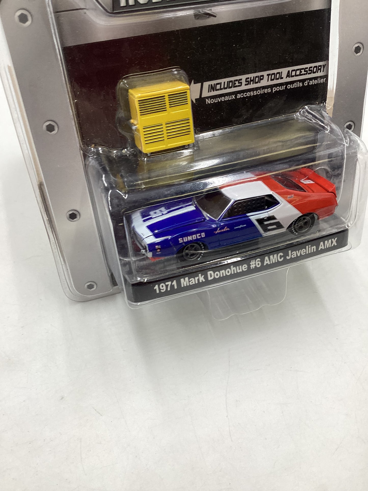 Greenlight GL Muscle Car Garage Hobby Collection Series 5 1971 Mark Donohue #6 AMC Javelin AMX