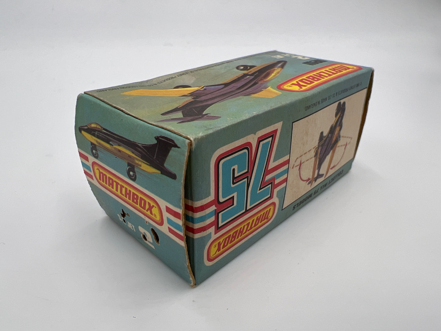 Matchbox 75 #2 S-2 Jet W/Box Blue/White