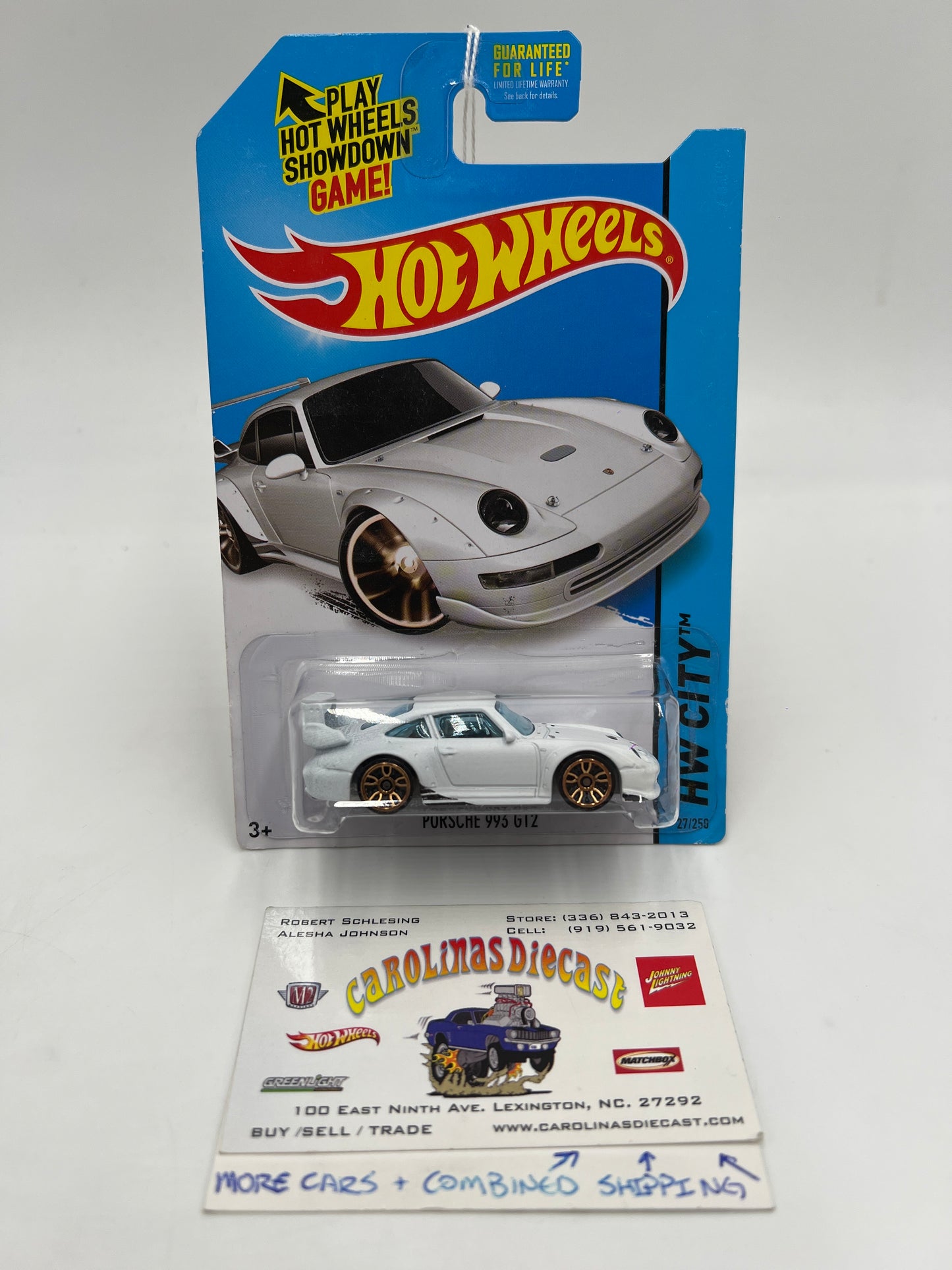 2014 Hot Wheels HW City #27 Porsche 993 GT2 White SR