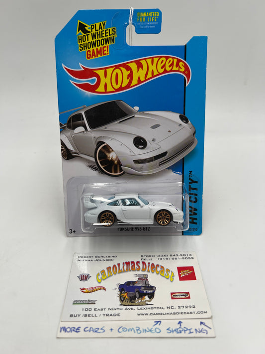 2014 Hot Wheels HW City #27 Porsche 993 GT2 White SR