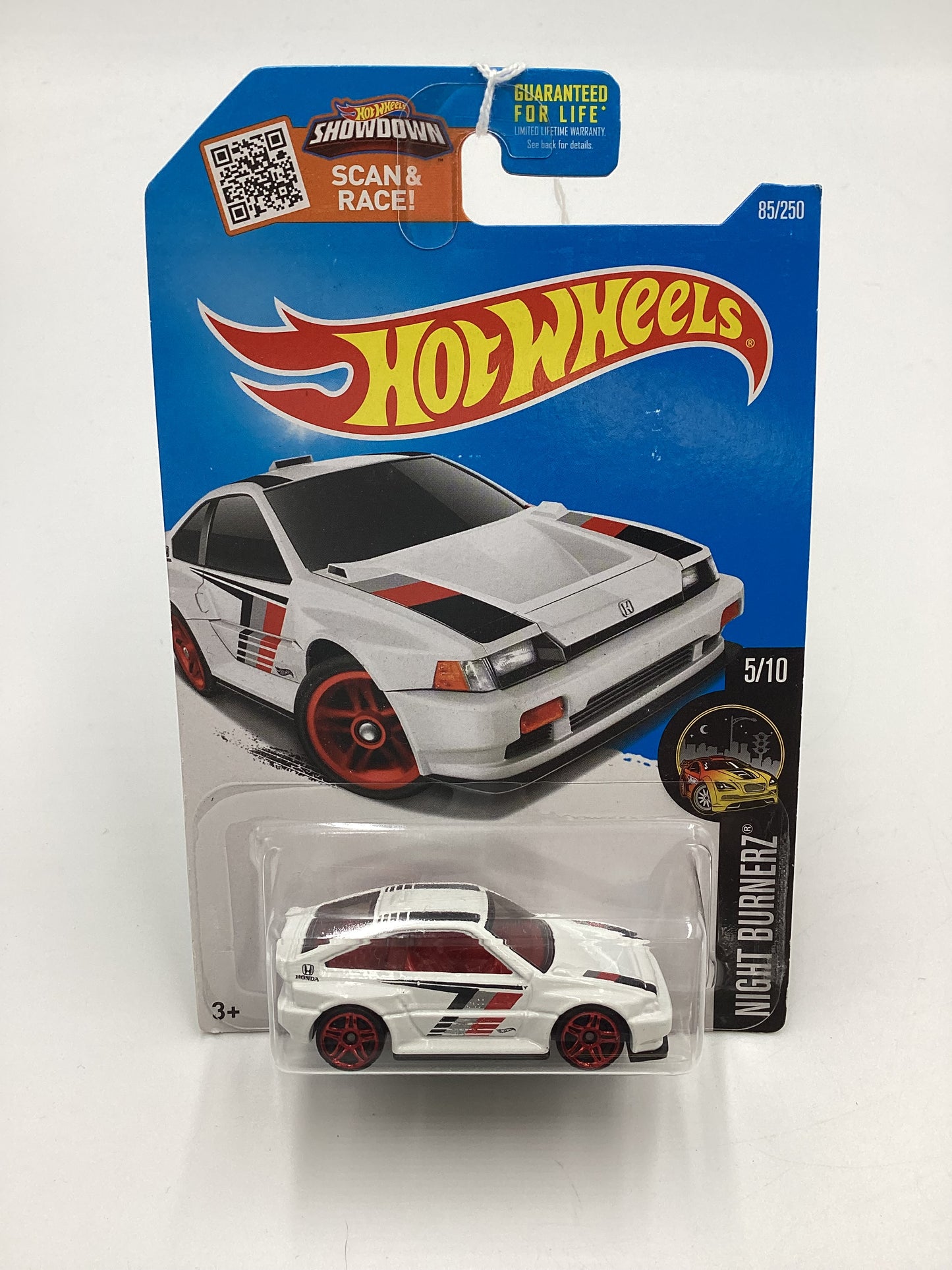 2016 Hot Wheels #85 1985 Honda CR-X White 78G