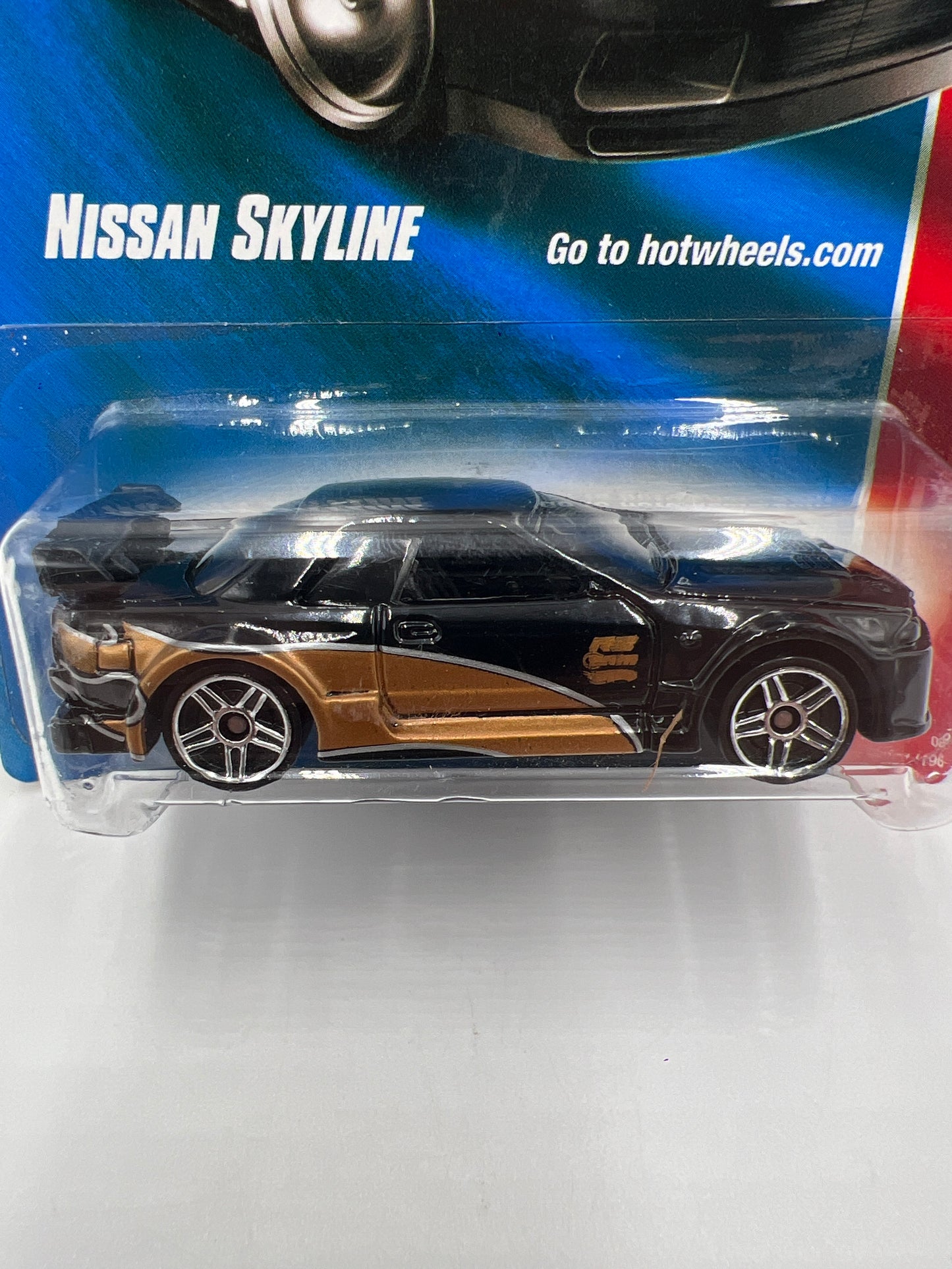 2008 Hot Wheels Web Trading Cars #81 Nissan Skyline Black W/Protector
