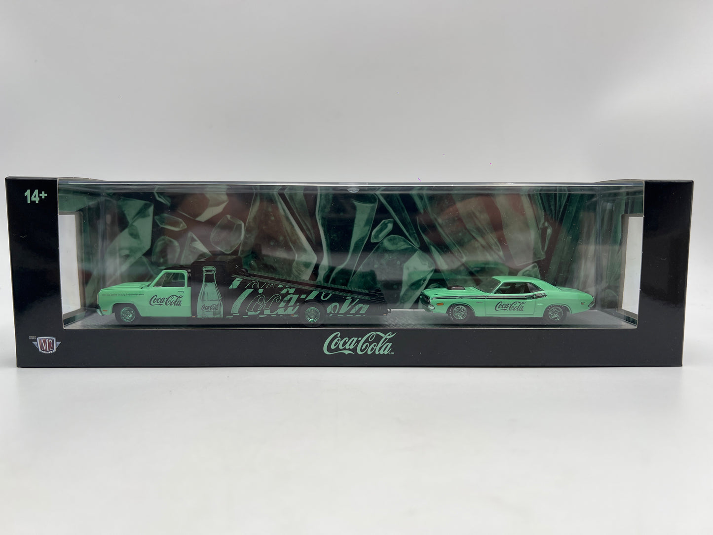 M2 Machines Auto Haulers TW48 Coca Cola CHASE 1974 Dodge Truck & 1970 Challenger R/T
