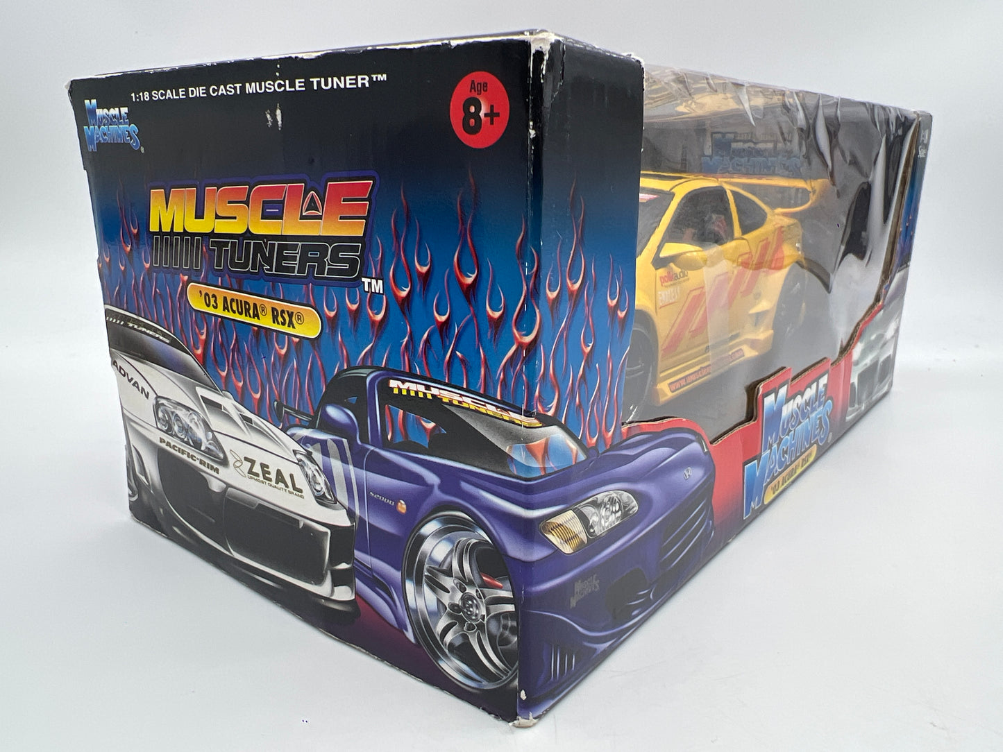 Muscle Machines 1:18 Scale Muscle Tuners 03 Acura RSX Yellow