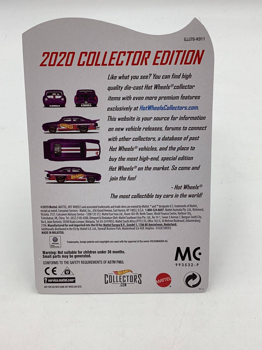 Hot wheels 2020 Collector Edition factory sealed sticker 65 Volkswagen Fastback with protector