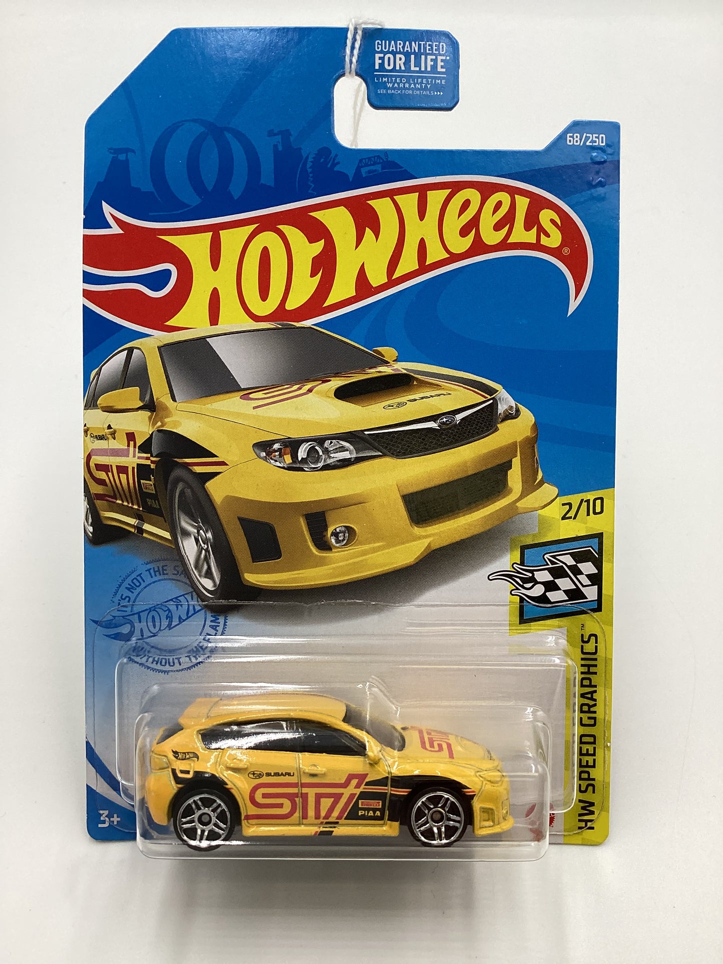 2021 Hot Wheels #68 Subaru WRX STI Yellow 89i