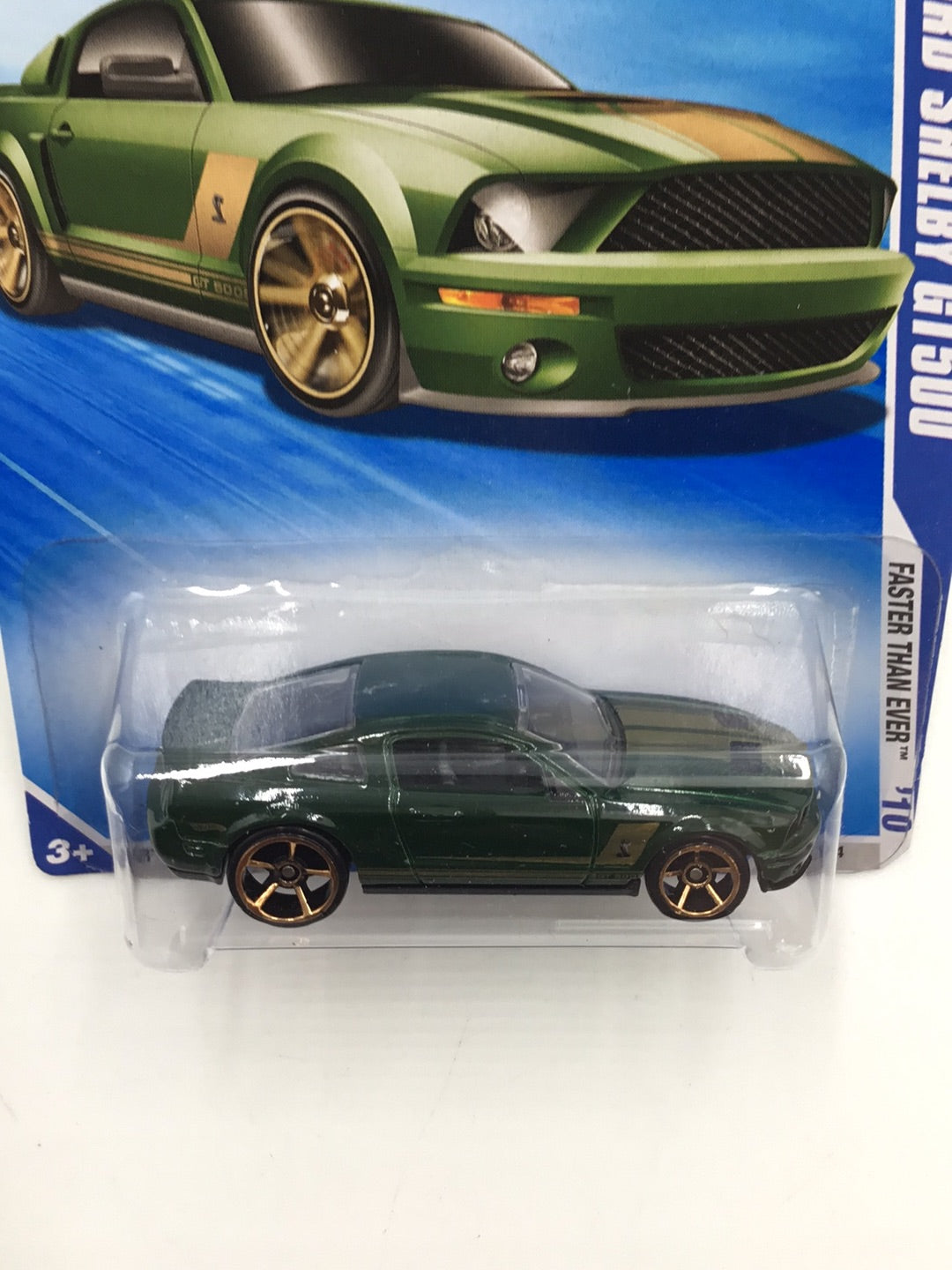 2010 Hot Wheels #136 2007 Ford Shelby Gt500 Green JJ7