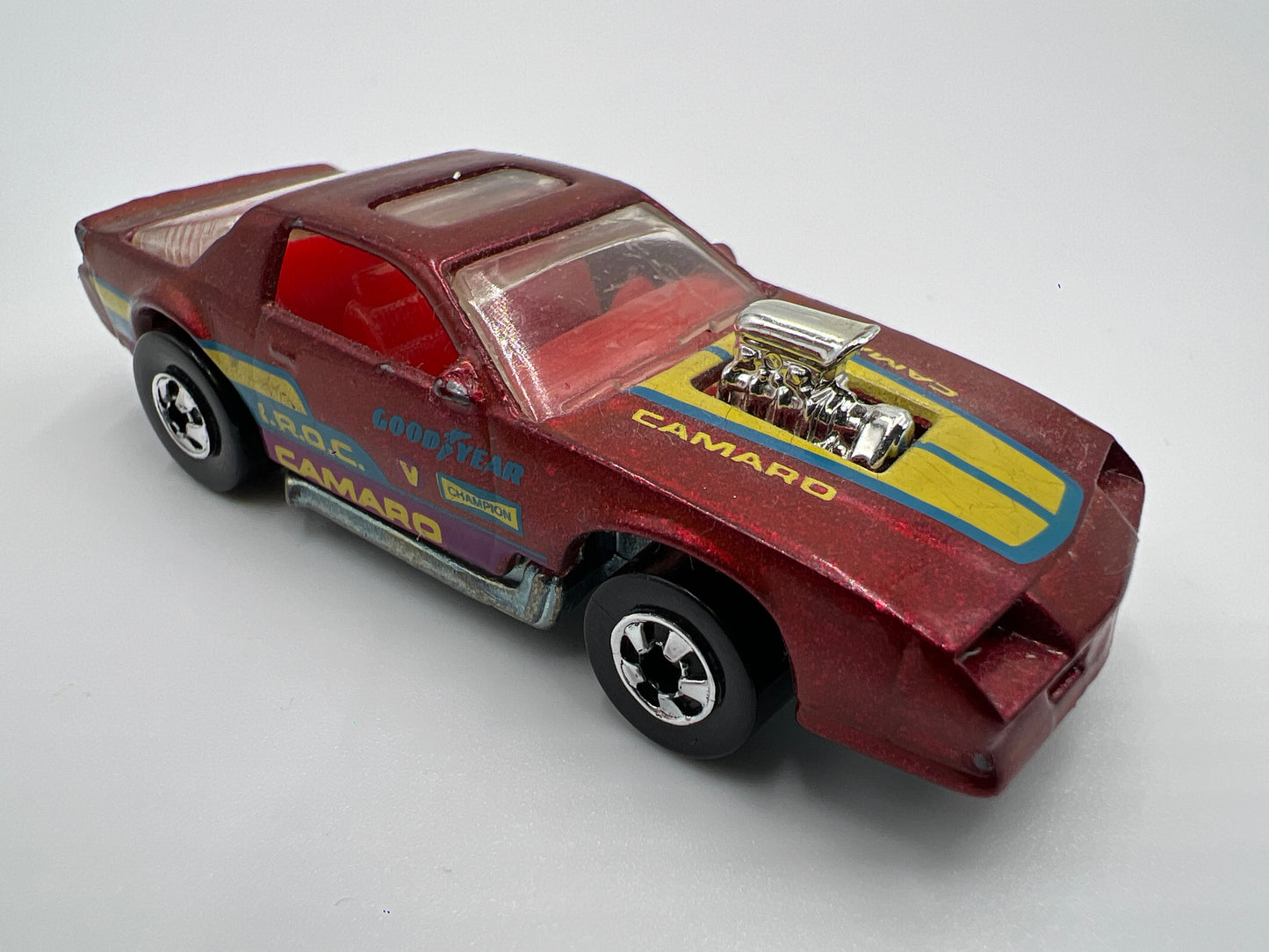 Hot Wheels 1/64 Blackwall Ultra Hots 74 Blown Camaro Z28 Dark Red Loose