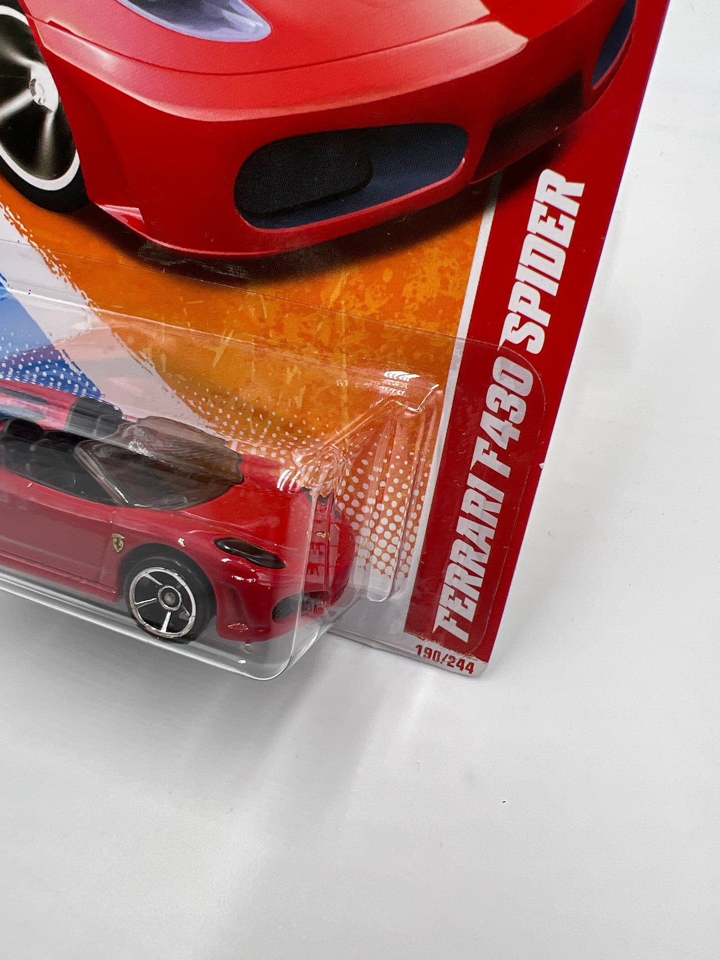 2011 Hot Wheels Thrill Racers Highway #190 Ferrari F430 Spider Red SR