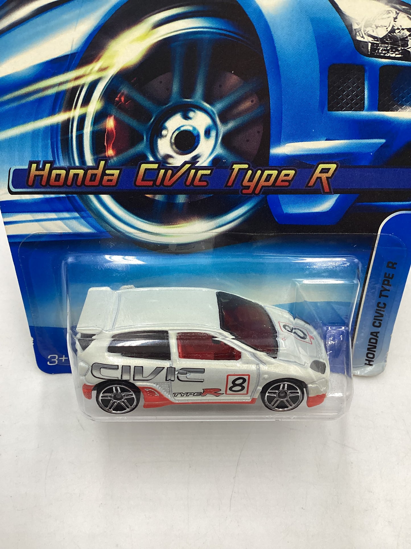 2006 Hot wheels #133 White Honda Civic Type R 78A