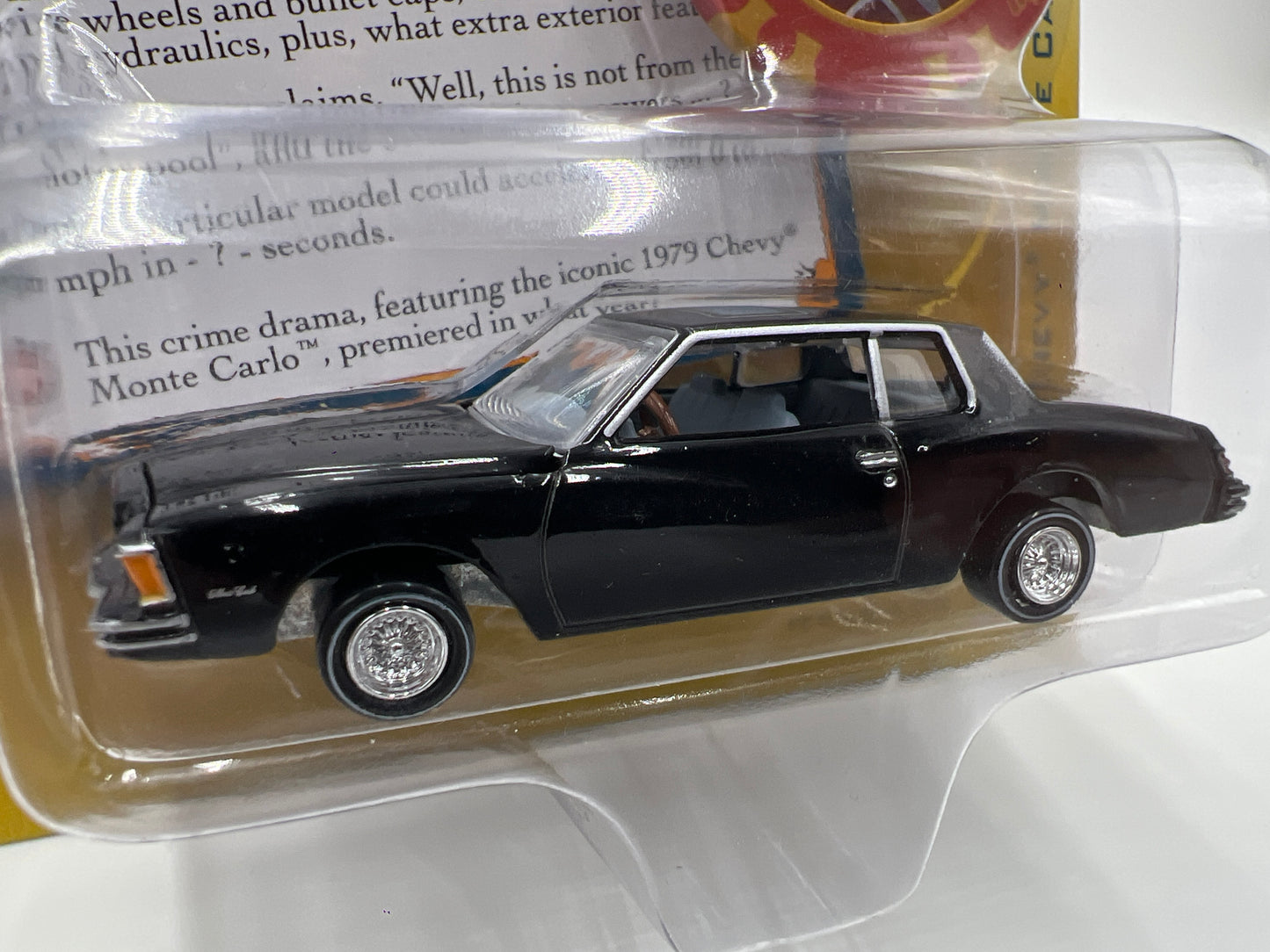 Johnny Lightning Pop Culture Trivial Pursuit Release 2 #4 1979 Chevy Monte Carlo Black