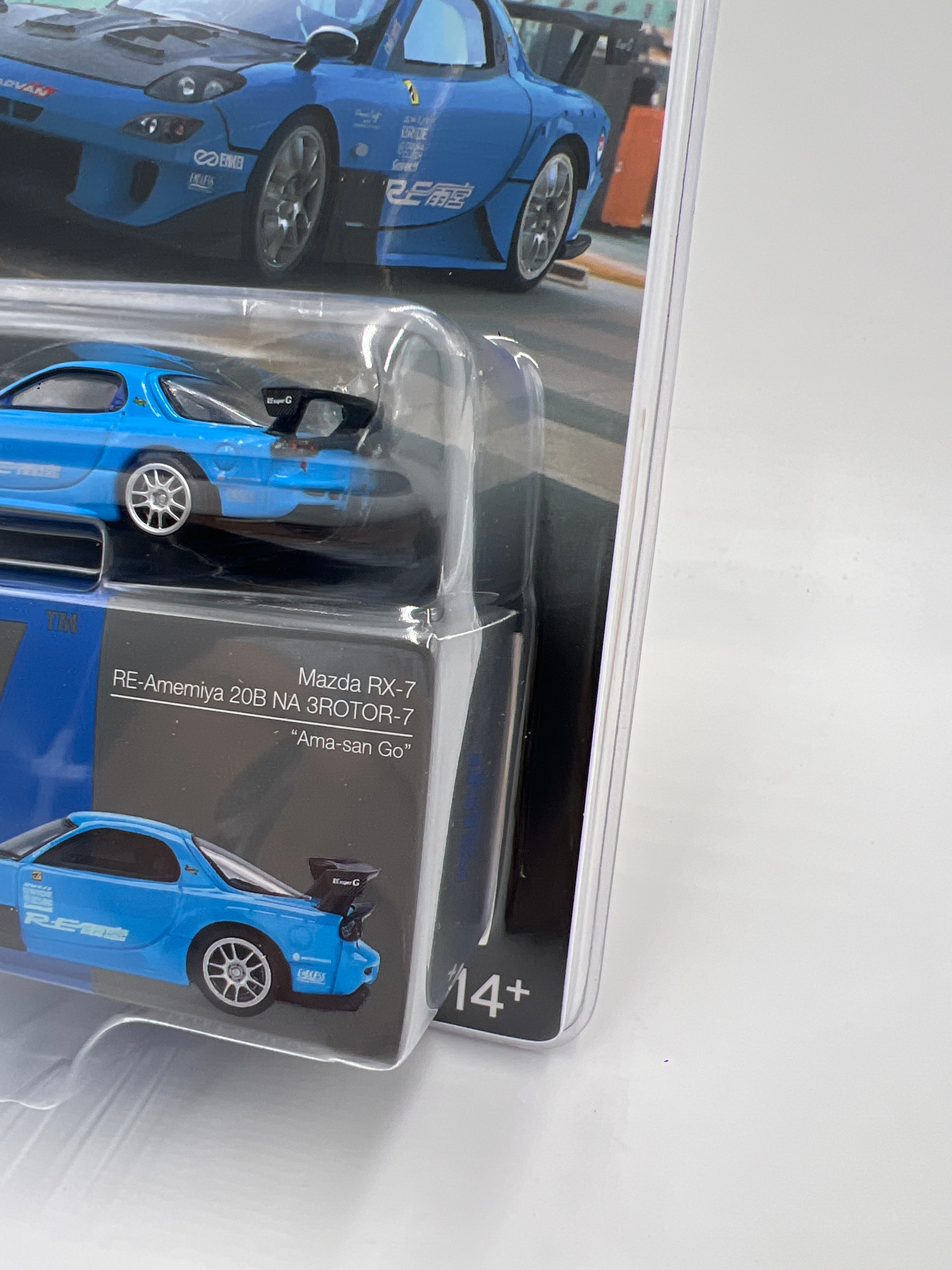 Mini GT #1046 Mazda RX-7 RE-Amemiya 20B NA 3ROTOR-7 Blue