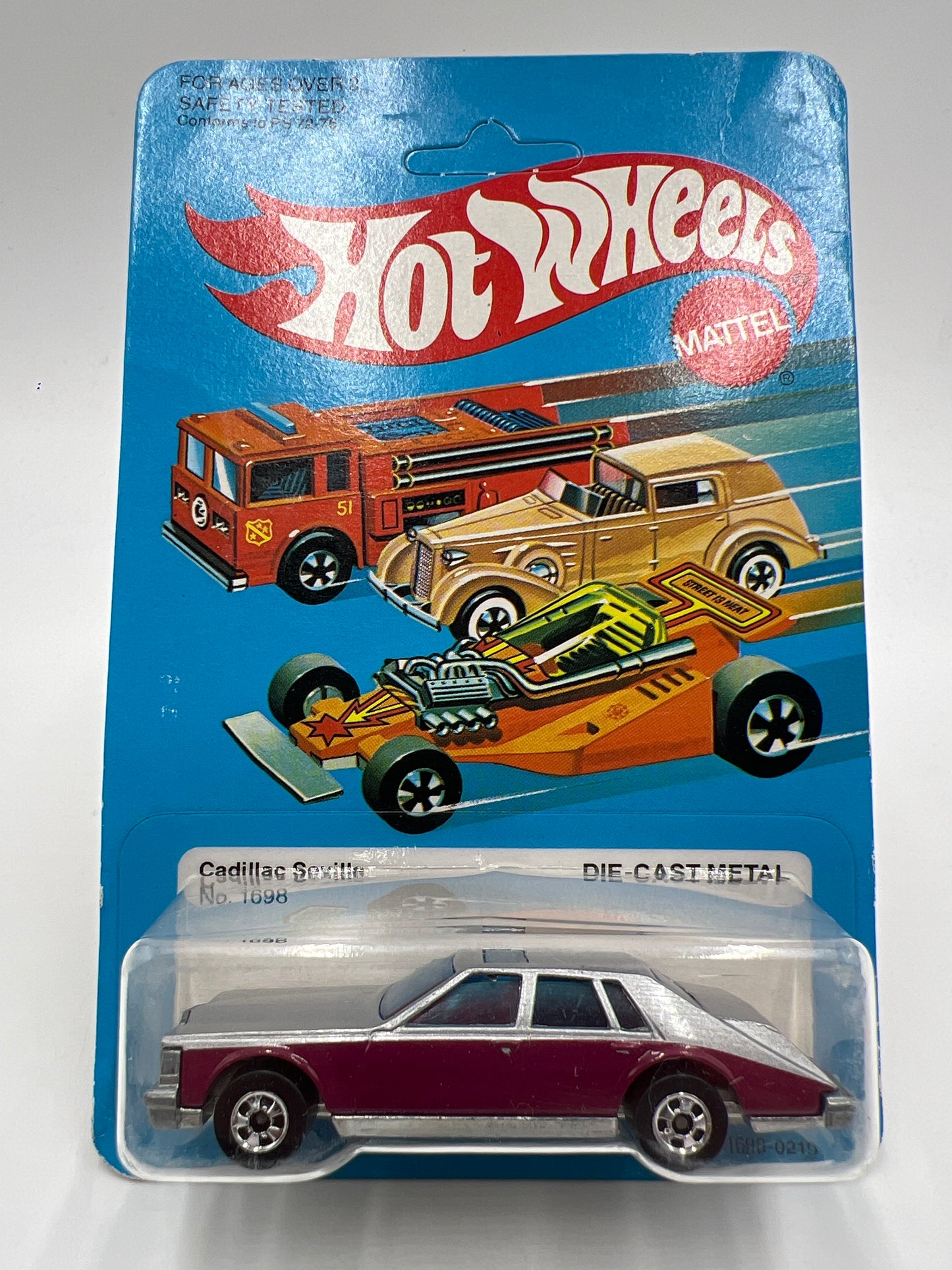 Hot Wheels Original 1982 #1698 Cadillac Seville Unpunched W/Protector