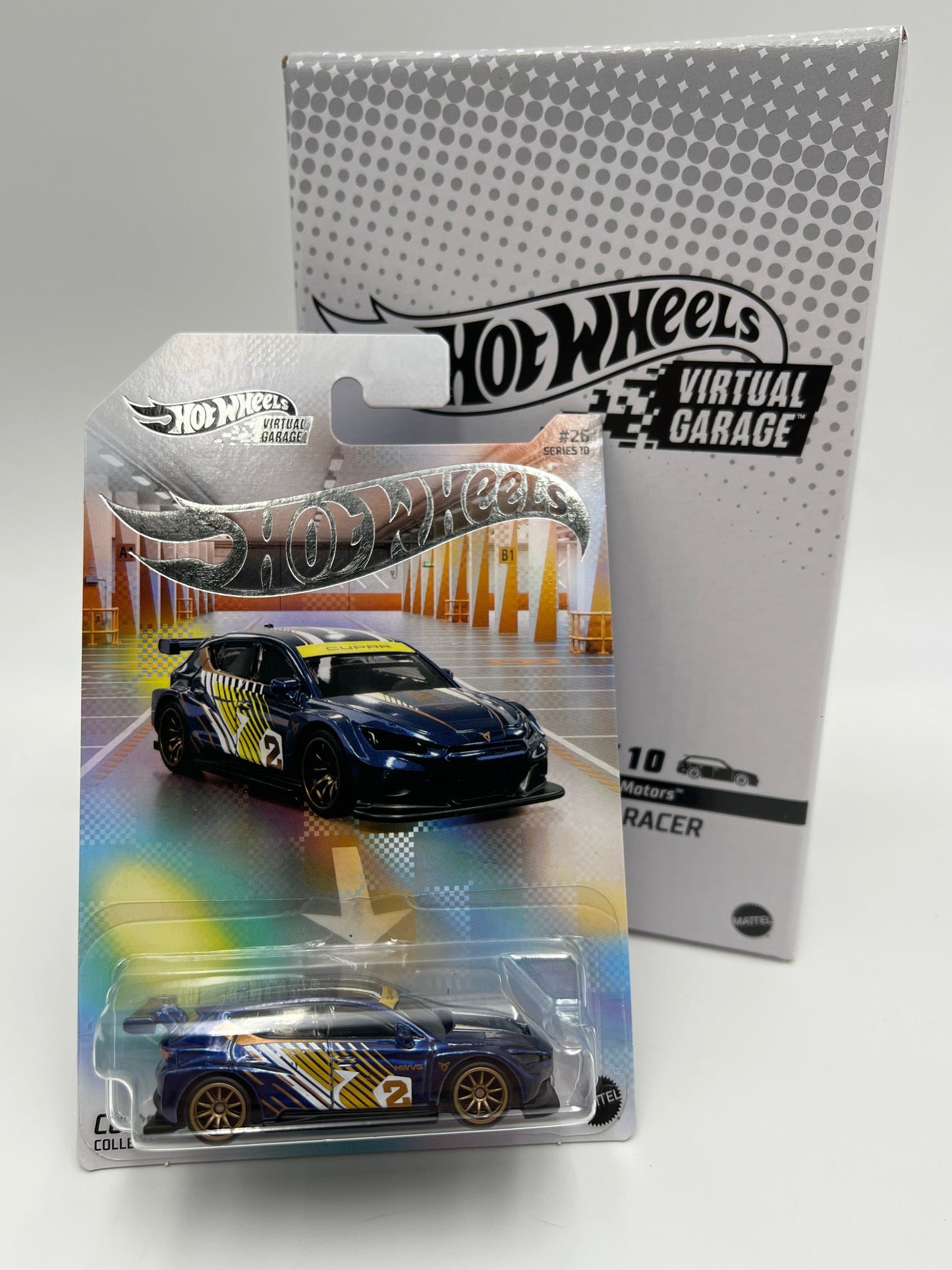 Hot Wheels NFTG Series 10 #26 Cupra e-Racer Blue W/Protector & Box