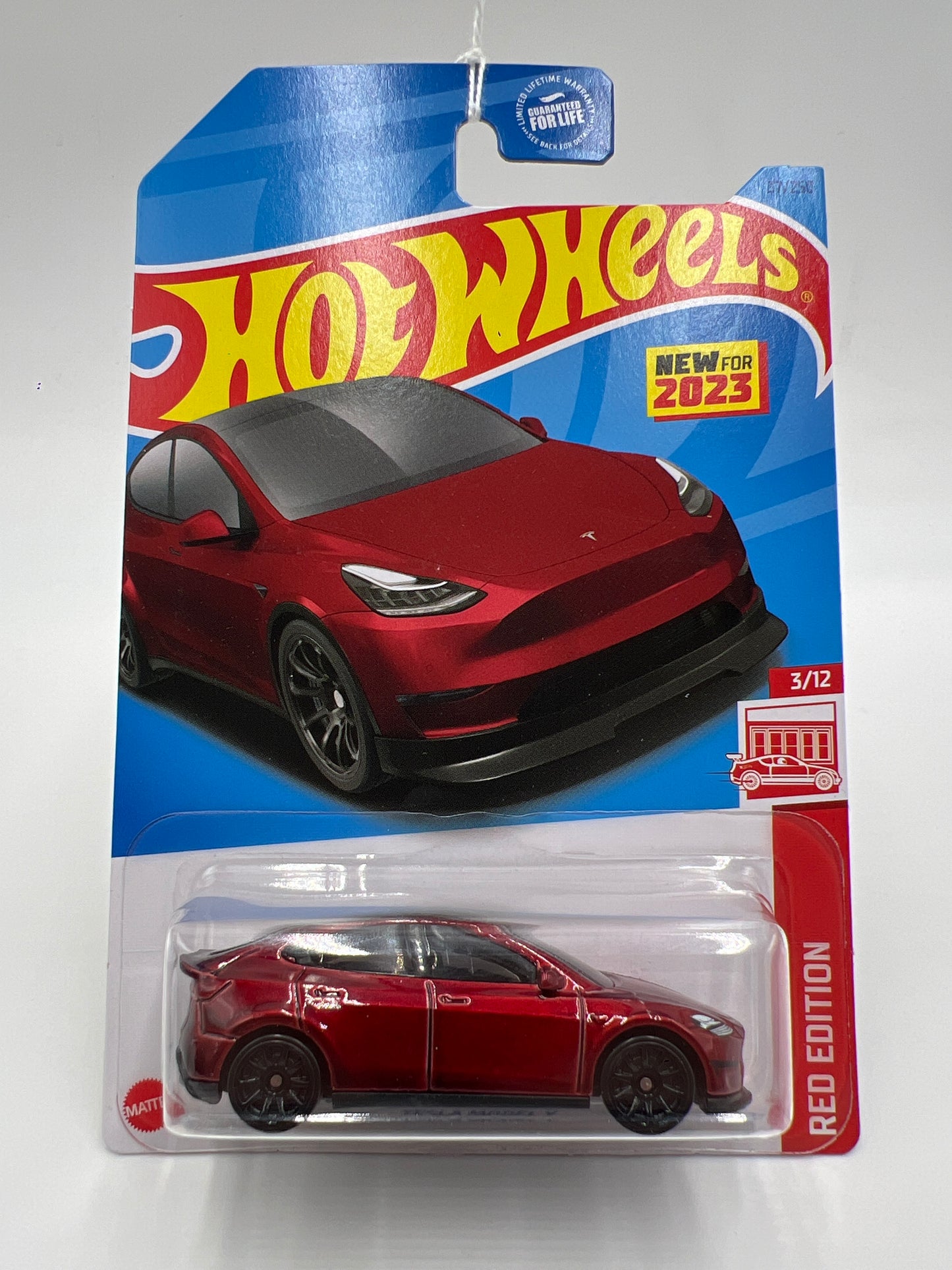 2023 Hot Wheels Target Exclusive Red Edition #37 Tesla Model Y Red 143F