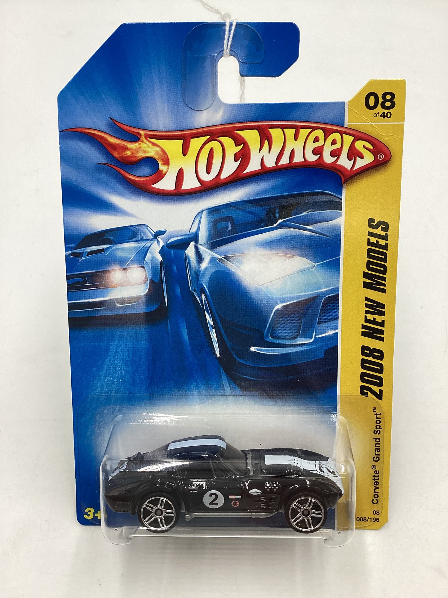 2008 Hot Wheels New Models #008 Corvette Grand Sport Black 1D