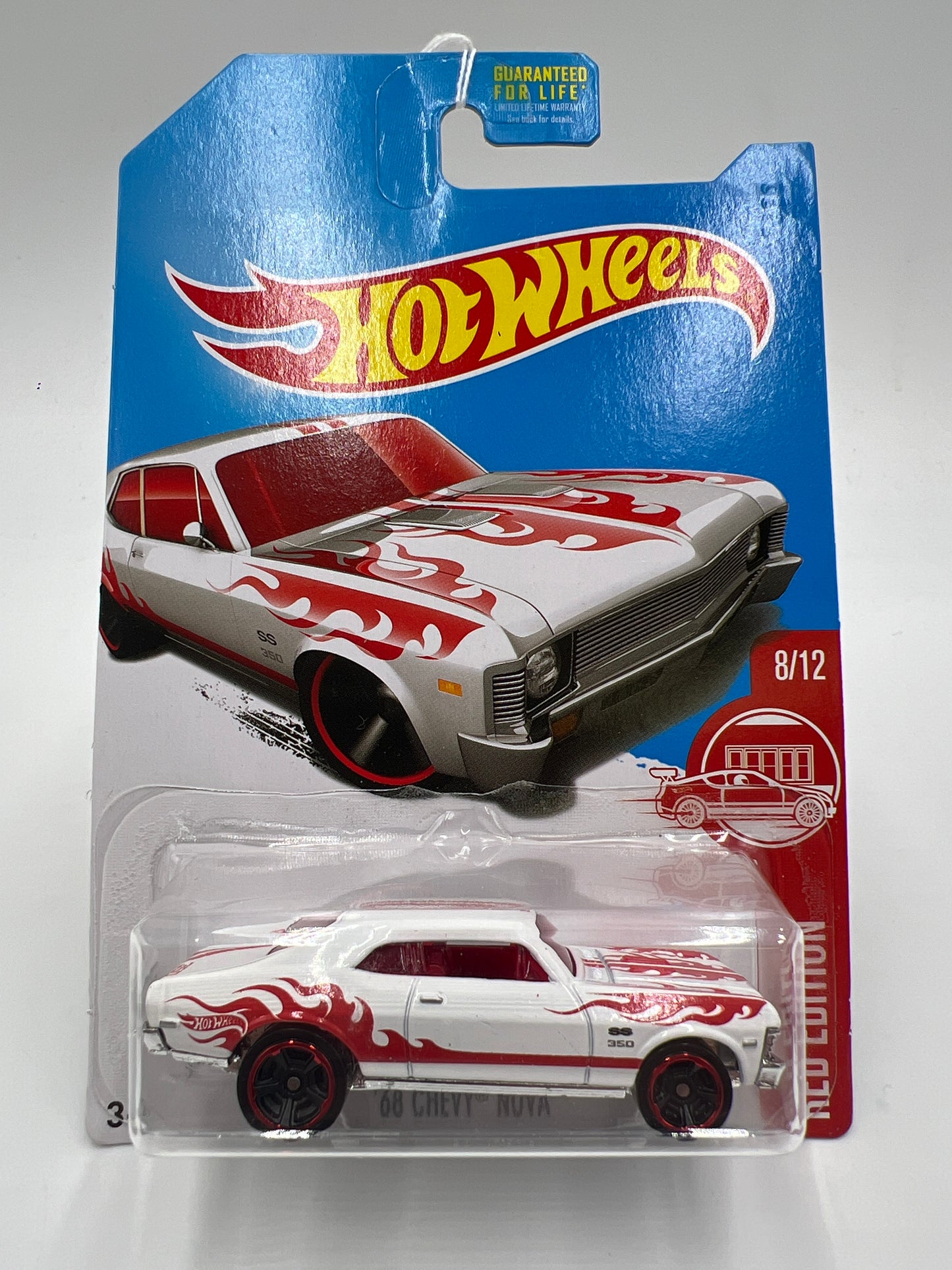 Hot Wheels Target Red Edition 68 Chevy Nova White 148C