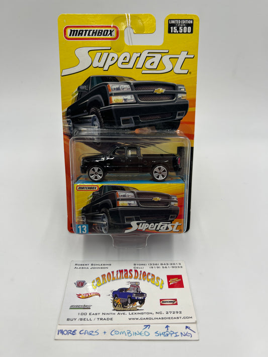 Matchbox Superfast #13 Chevrolet Silverado SS Black Cateye