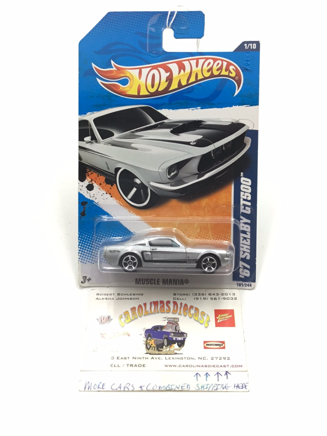 2011 Hot Wheels #101 67 Shelby GT 500 JJ3