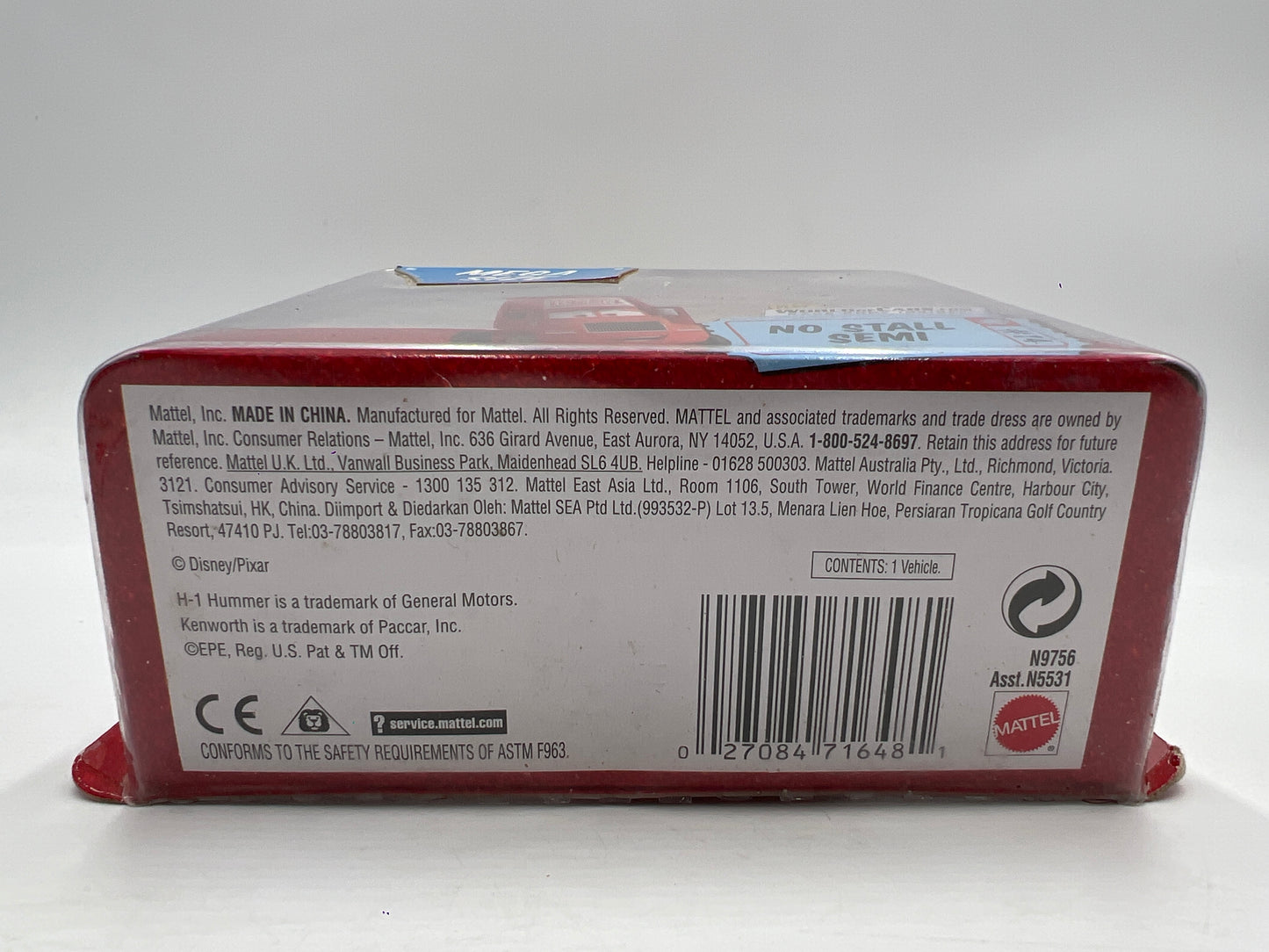 Disney Pixar The World Of Cars Race O Rama #14 Mega Size No Stall Semi 141A