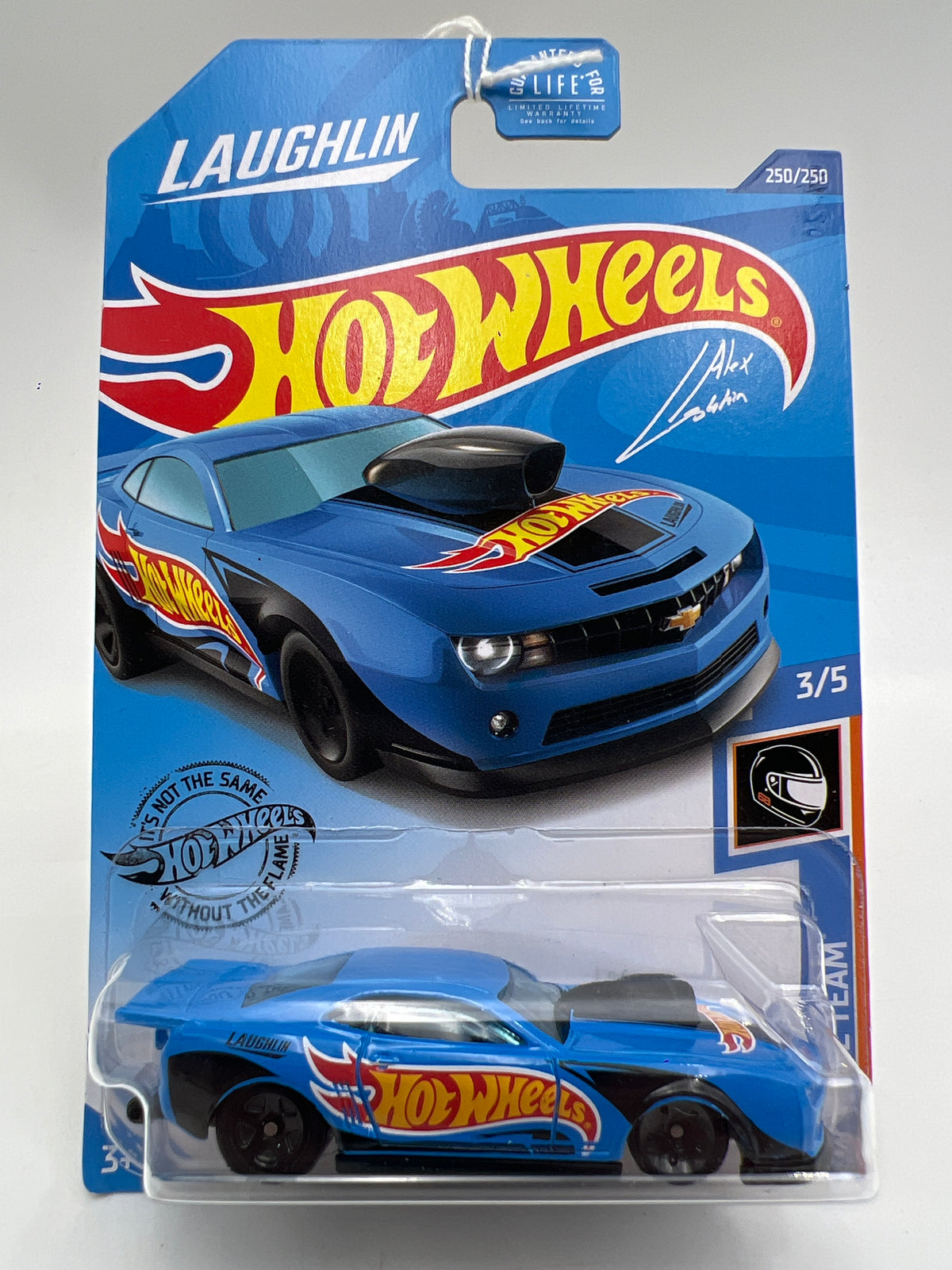 2020 Hot Wheels #250 Alex Laughlin 10 Pro Stock Camaro Blue