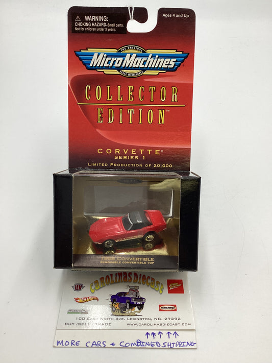 Micro Machines Collectors Edition Corvette Series 1 1968 Convertible Red 1/20000 SR CE 11