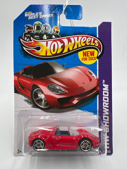2013 Hot Wheels Showroom #175 Porsche 918 Spyder Red