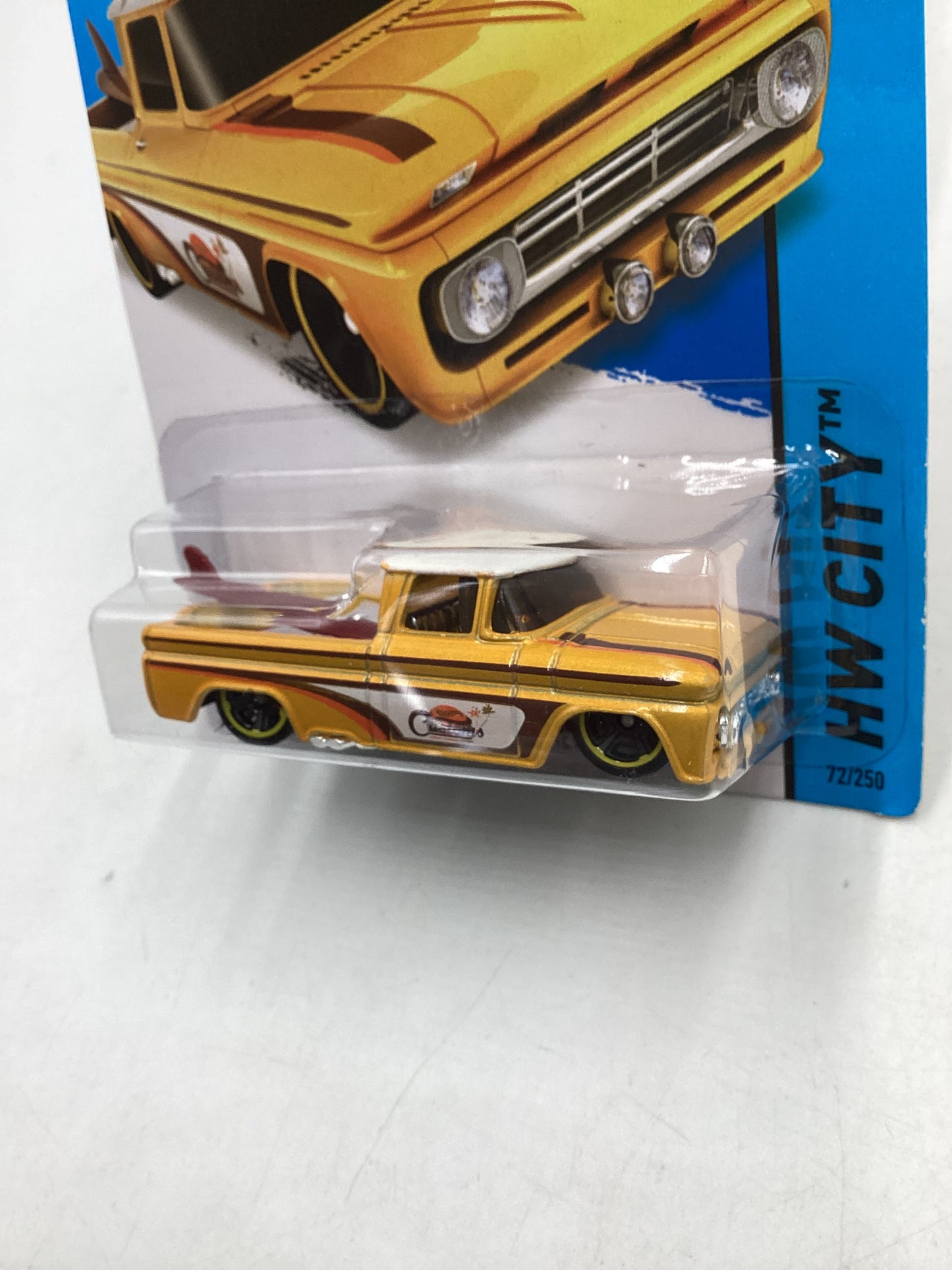 2015 Hot wheels #72 Custom 62 Chevy Yellow