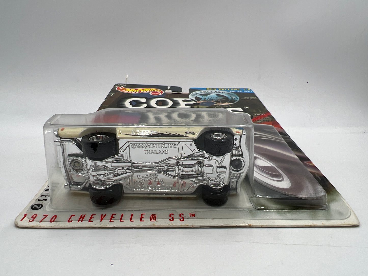 Hot Wheels Cop Rods Series 2 New Orleans LA 1970 Chevelle SS W/Real Riders