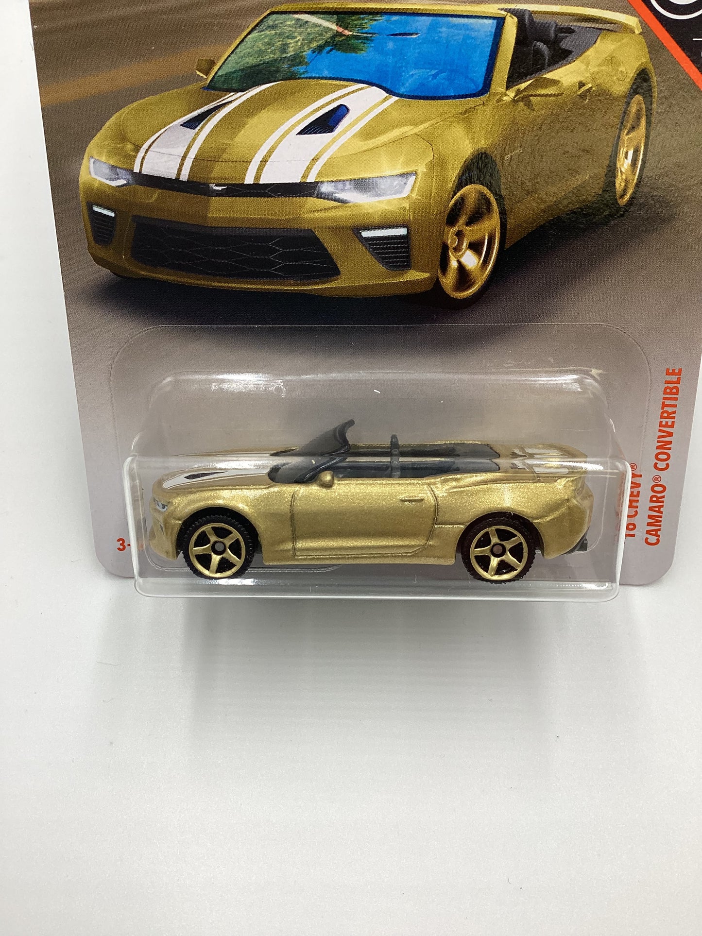 2019 Matchbox 50th Anniversary Superfast Gold 16 Chevy Camaro Convertible Gold 163G