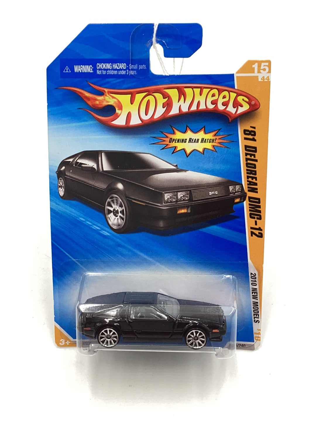 2010 Hot Wheels #15 81 DeLorean DMC-12 black 60B