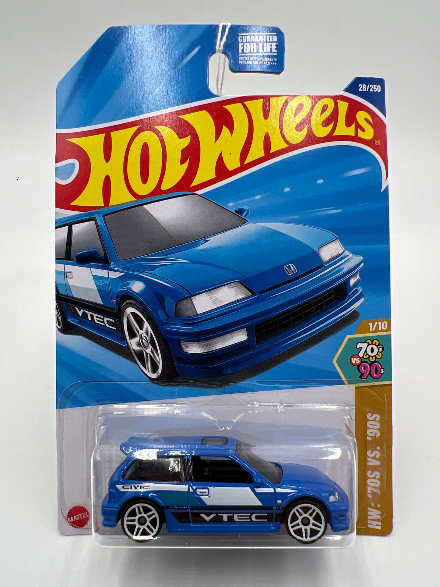 2025 Hot Wheels B Case #28 90 Honda Civic EF Blue