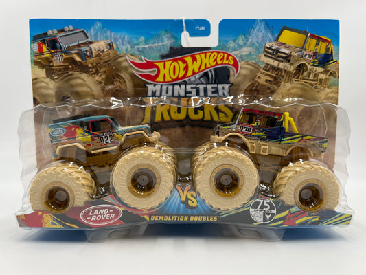 Hot Wheels Monster Trucks Demolition Doubles Land Rover Defender Vs Mercedes-Benz Unimog 136D