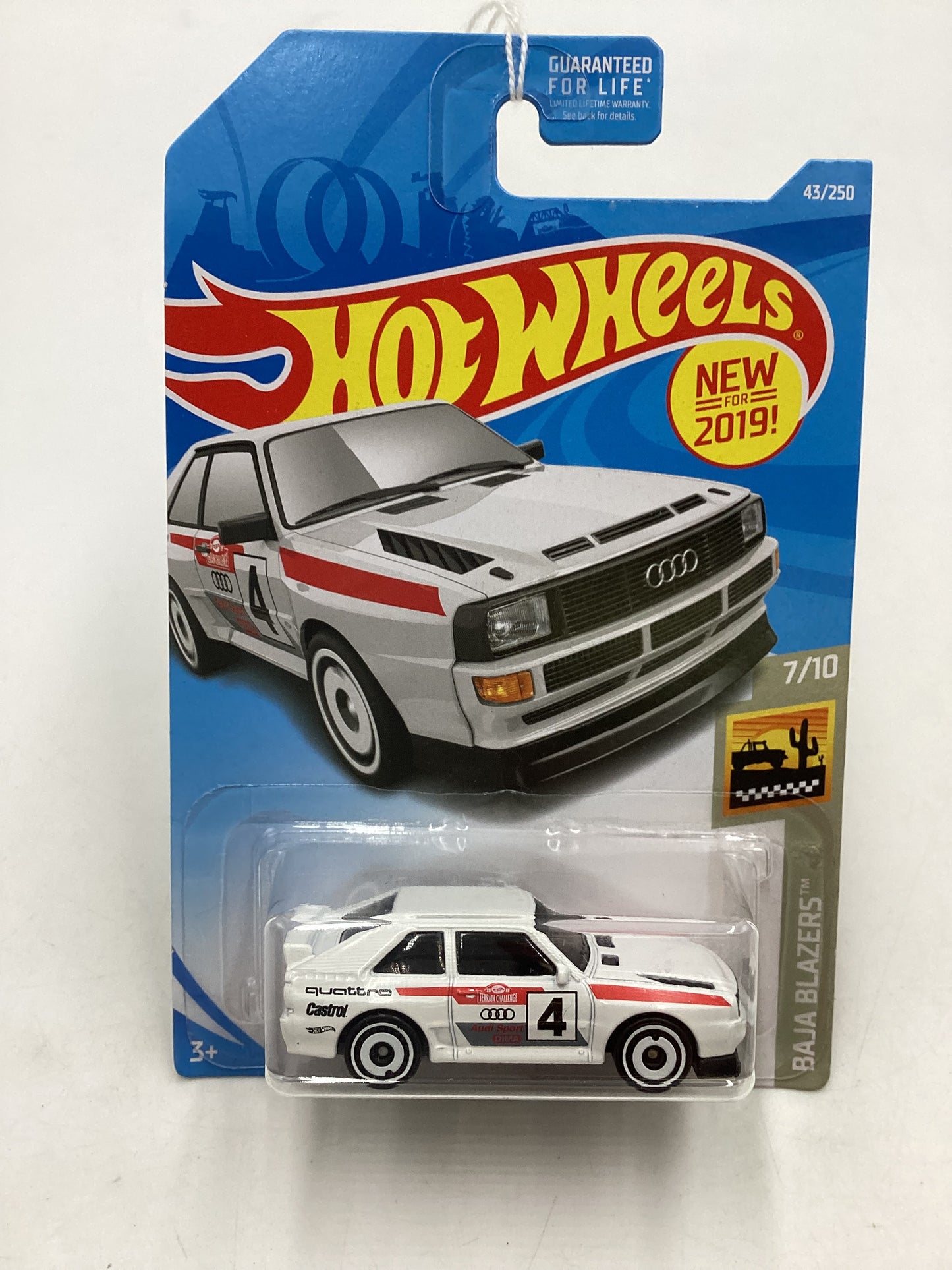 2019 Hot Wheels #43 84 Audi Sport Quattro White 107C