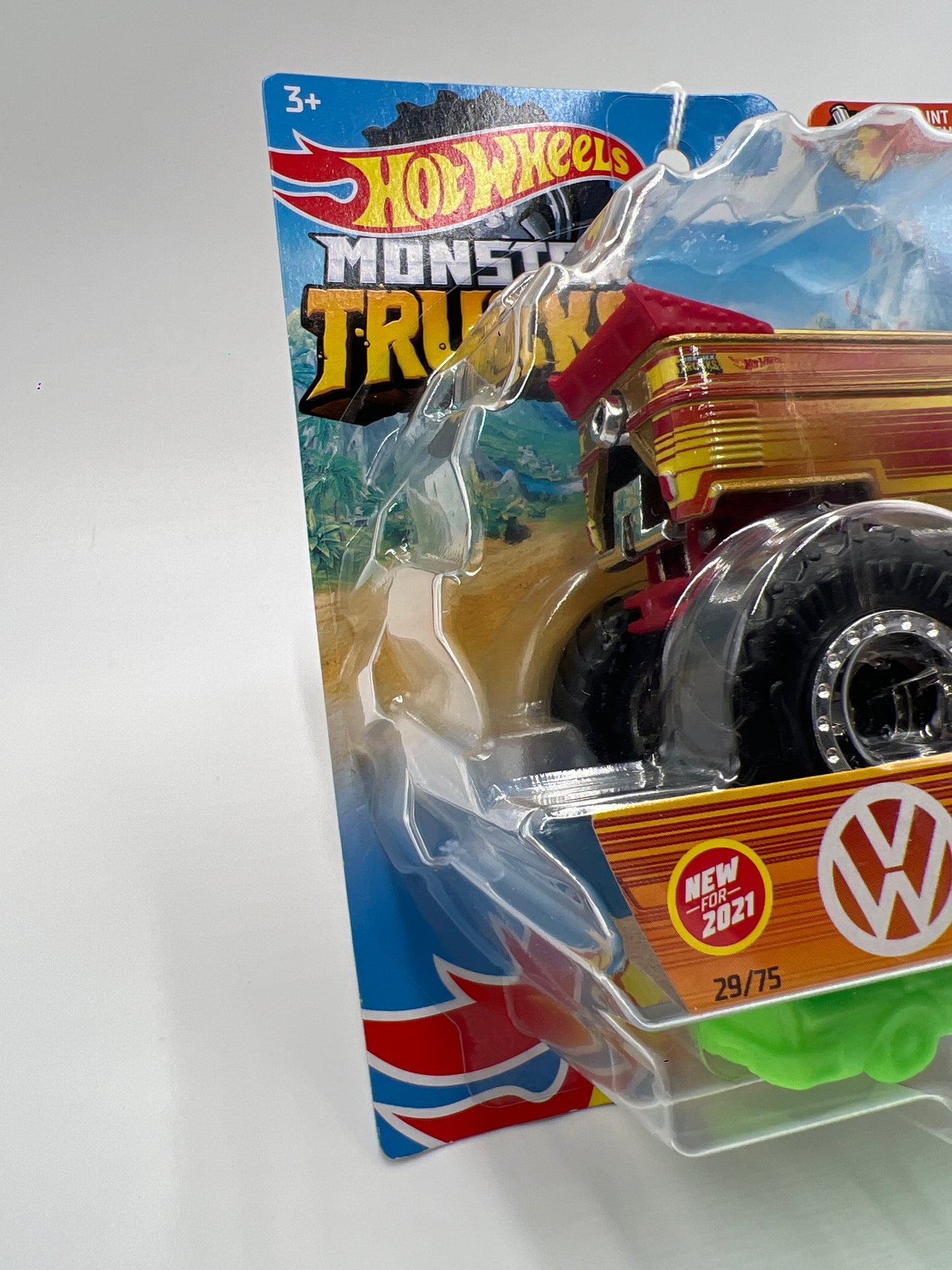 2021 Hot Wheels Monster Trucks Paint Crush #29 VW Drag Bus