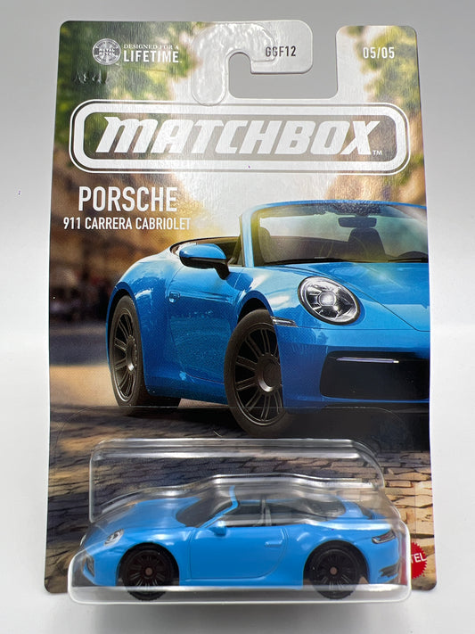 2026 Matchbox European Series #5 Porsche 911 Carrera Cabriolet Light Blue