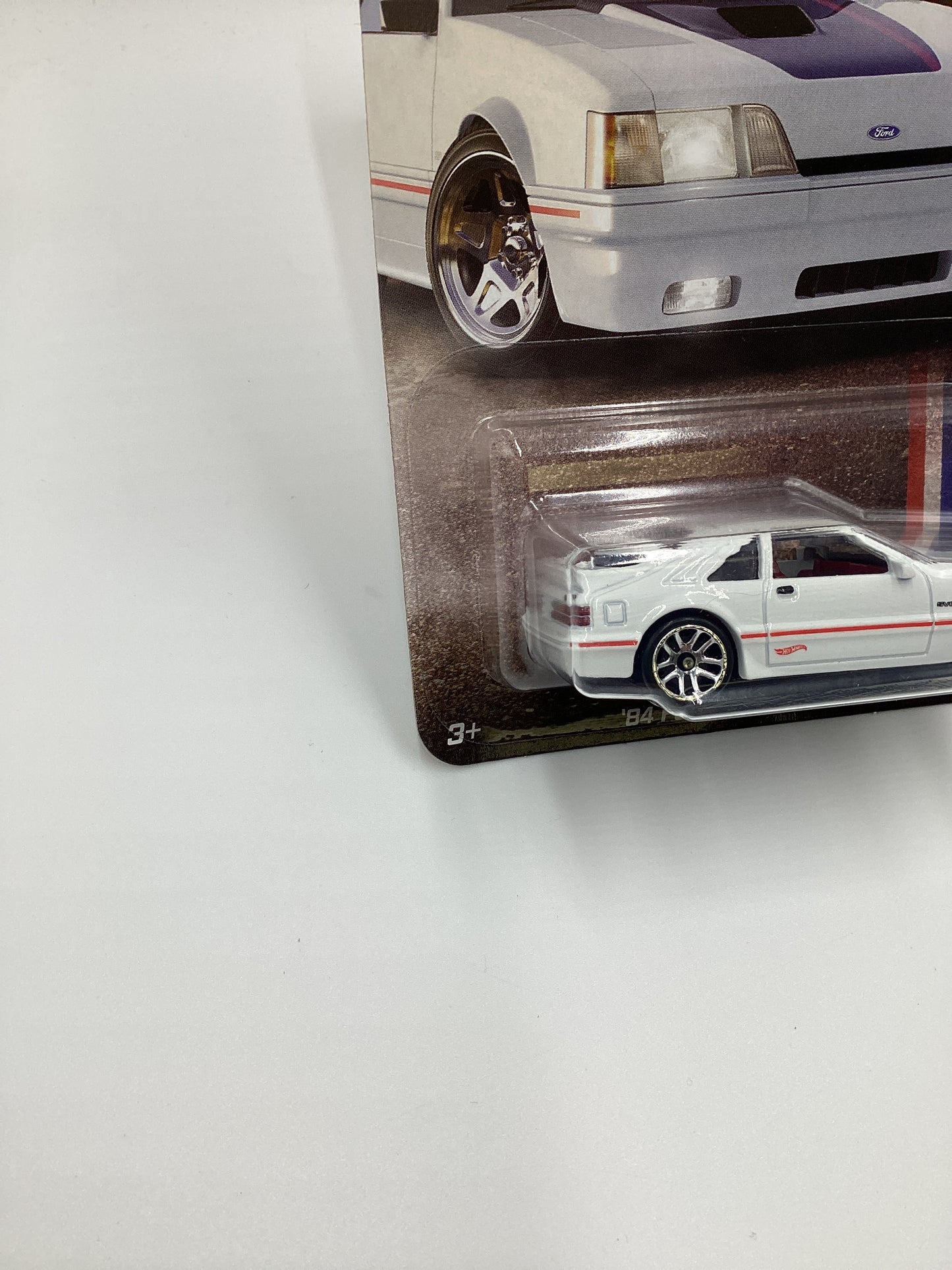 2024 Hot Wheels Silver Series 60 Years Mustang #1 84 Ford Mustang SVO White 151A