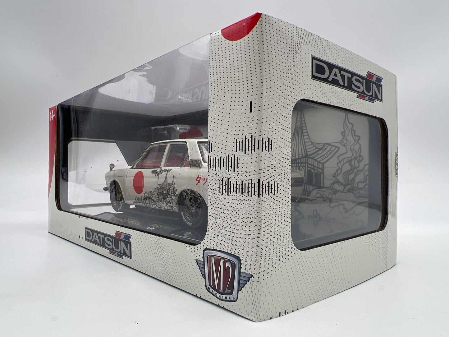 M2 Machines 1/24 R141 CHASE 1970 Datsun 510 White