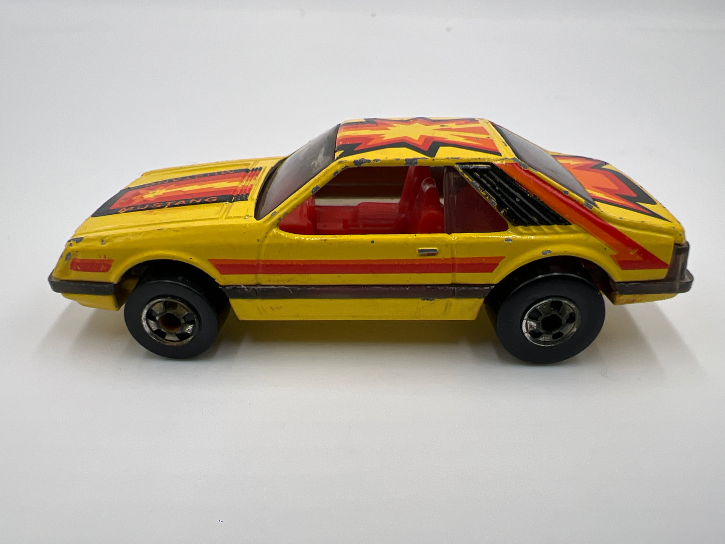 1979 Hot Wheels Blackwall Turbo Mustang Custom Yellow Loose