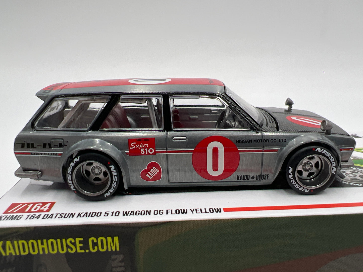 Mini GT Kaido House #164 CHASE Datsun Kaido 510 Wagon OG Flow Yellow